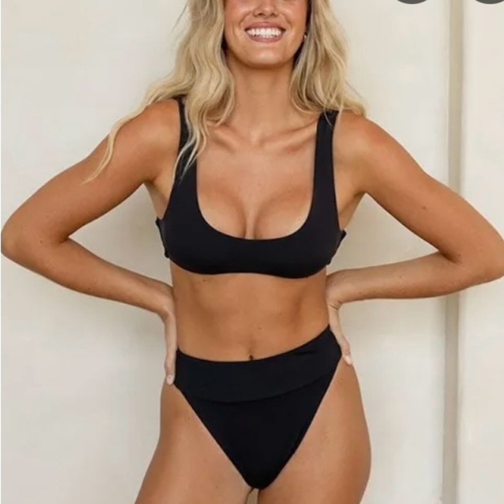 Black Women's Swimwear Bikini Set